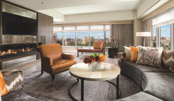 Presidential Suite, 1 Bedroom Larger Suite, 1 King, Boston Common view, Fireplace, at The Ritz-Carlton, Boston