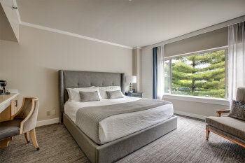 ADA Accessible Woodmark Guestroom, 1 King, at Woodmark Hotel, Yacht Club & Spa