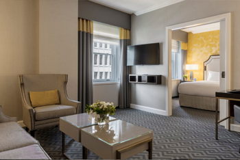 Signature View One Bedroom Suite King, at The Fairmont Olympic Hotel, Seattle
