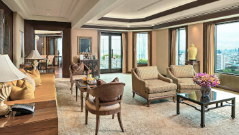 The Grand Terrace Suite: 1 King Bed and 2 Twin Beds, at The Peninsula Bangkok