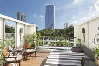 Club Balcony Room, at The Sukhothai Bangkok