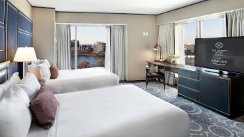 Grand Deluxe, Larger Guest room, 2 Doubles, River view, Corner room, Upper floor, at The Liberty Hotel