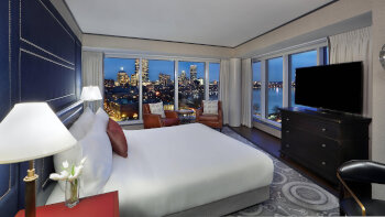 Charles River Suite, 1 Bedroom 2 room Suite, 1 King, Sofa bed, City view, Upper floor, at The Liberty Hotel