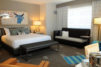 1 King Suite Additional Living Area, at Kimpton Hotel Palomar Phoenix