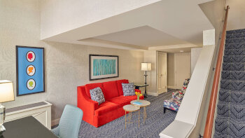 1 King Bed, Separate Walk-in Shower and Jetted Bathtub, Bi-Level Loft, at The Alexandrian, Autograph Collection