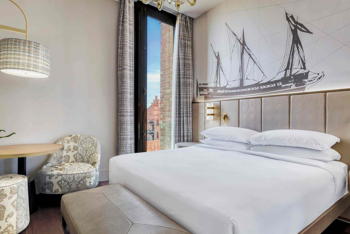 King Junior Suite with Sitting Room, at Hilton Molino Stucky Venice 