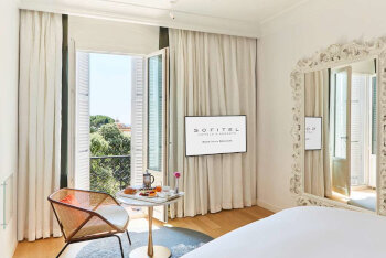 Premium Luxury Room with Juliet Balcony, at Sofitel Rome Villa Borghese
