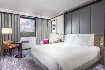 King Deluxe Room with River View, at Hilton Prague