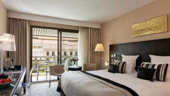 Superior Garden view Room with Terrace, at Hotel Barriere Le Gray d