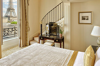 Duplex Eiffel View Suite, at Shangri-La Hotel Paris