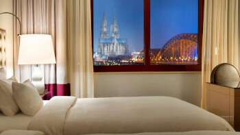 2 Twin Beds Rhine View, at Hyatt Regency Cologne