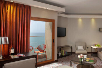 One Bedroom Suite, Lounge Access, Sea View, at The Carlton Tel Aviv