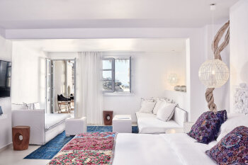 Exclusive Guestroom with Side Sea View, at Myconian Villa Collection