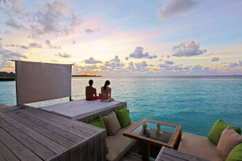 Sunset Laamu Water Villa, at Six Senses Laamu