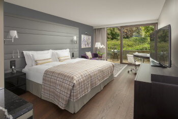 Deluxe Park View with Balcony, at Royal Savoy Hotel & Spa Lausanne