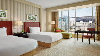 Executive Club Room, Club level, Guest room, 2 Double, at The Ritz-Carlton Beijing, Financial Street