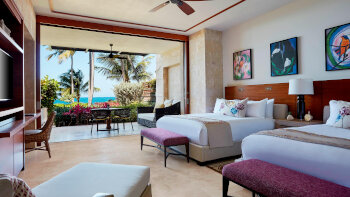 West Beach Reserve King, Guest room, 2 King, Beachfront, Ground floor, at Dorado Beach, a Ritz-Carlton Reserve
