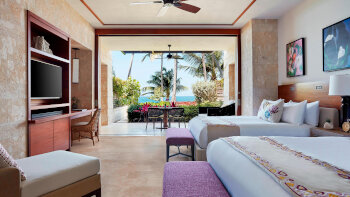 East Beach Reserve, Guest room, 2 King, Oceanfront, at Dorado Beach, a Ritz-Carlton Reserve