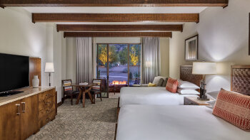 Fireside Mountain View, Guest room, 2 Queen, Mountain view, Ground floor, at The Ritz-Carlton, Dove Mountain