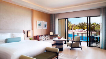 Two Bedroom Family Suite, 2 Bedroom Suite, Bedroom 1: 1 King, Bedroom 2: 2 Double, Garden view, at The Ritz-Carlton Sanya, Yalong Bay