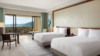 Club Ocean View Room, Club level, Guest room, 2 Double, Ocean view, Balcony, at The Ritz-Carlton Sanya, Yalong Bay