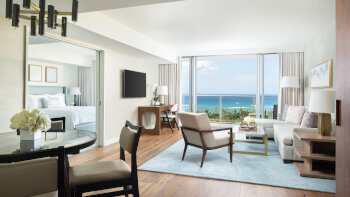 Grand Ocean View Suite, 1 Bedroom Suite, 1 King, Sofa bed, at The Ritz-Carlton Residences, Waikiki Beach