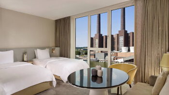 2 Double Beds, Deluxe Guest Room, at The Ritz-Carlton, Wolfsburg