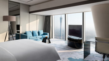 Club Premier Room Canton Tower View, at Four Seasons Hotel Guangzhou