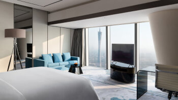 Premier Room Canton Tower View, at Four Seasons Hotel Guangzhou