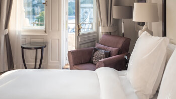 Danube River View Room, Twins, at Four Seasons Hotel Gresham Palace