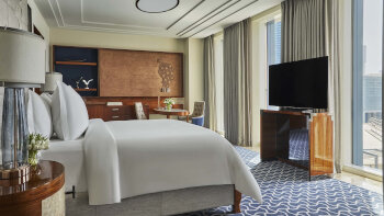 Premier Room, 2 Twin Beds, Water View (partial), at Four Seasons Hotel Abu Dhabi at Al Maryah Island