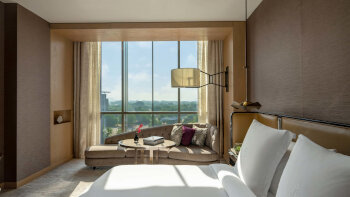 Premier Room, 1 King Bed, at Four Seasons Hotel Dubai International Financial Centre