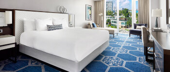 Deluxe Partial Ocean View 1 King, at Fairmont El San Juan Hotel