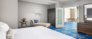 One Bedroom Suite 1 King, at Fairmont El San Juan Hotel