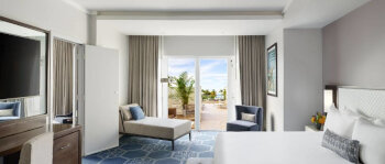 Grand Terrace Ocean View One Bedroom Suite 1 King, at Fairmont El San Juan Hotel