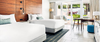 Poolside Villa Terrace Room 2Q, at Fairmont El San Juan Hotel