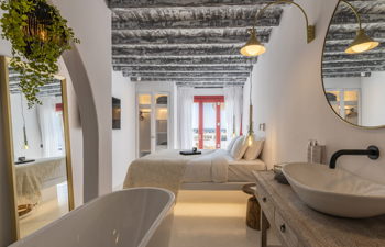 Mykonian Suite with Terrace and Jacuzzi, at The TownHouse Mykonos