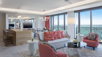 Two-Bedroom Ocean View Residence Riviera with a King-Bedded Room and a Room with Two Queen Beds (East Tower), at Grand Hyatt Baha Mar
