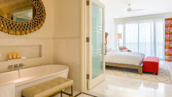 One-Bedroom Fountain View Residence with One King Bed (East Tower), at Grand Hyatt Baha Mar
