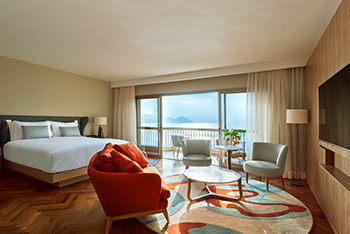 ADA Accessible Junior Sea View Suite, at Fairmont Rio de Janeiro Copacabana