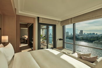 River Premier Suite, One King Bed, at Capella Bangkok