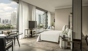 Studio Riverview Suite, a King Bed, at Four Seasons Hotel Bangkok at Chao Phraya River