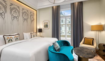 Matild Room Twin Beds, Guest room, 2 Twin/Single Bed(s), City view, at Matild Palace, a Luxury Collection Hotel, Budapest