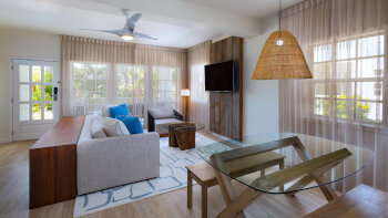 Reef House, 2 Bedroom Suite, Bedroom 1: 1 King, Bedroom 2: 1 Queen(s), Garden view, Balcony, at Alaia Belize, Autograph Collection