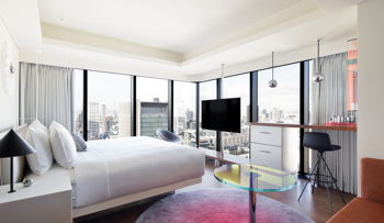 Spectacular, Guest room, 1 King, City view, Corner room, at W Osaka
