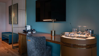 Superior King Terrace, Guest room, 1 King, Pool view, Low floor, Terrace, at W Austin