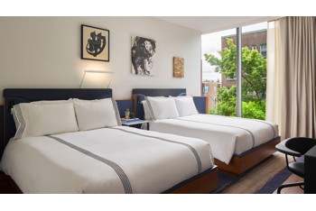2 Queen Beds with City View Deluxe, at Thompson Seattle