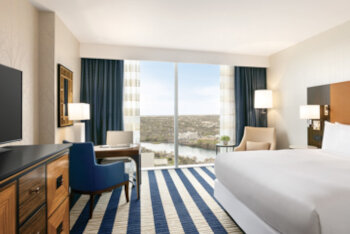 ADA Accessible Deluxe, 1 King Bed, Mobility Accessible, Tub with Grab Bars, at Fairmont Austin