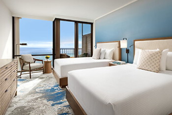 Standard Waikiki View, Two Double Beds, at Halepuna Waikiki by Halekulani