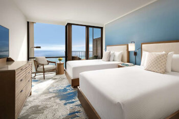 Ocean View: Two Twin Beds, at Halepuna Waikiki by Halekulani